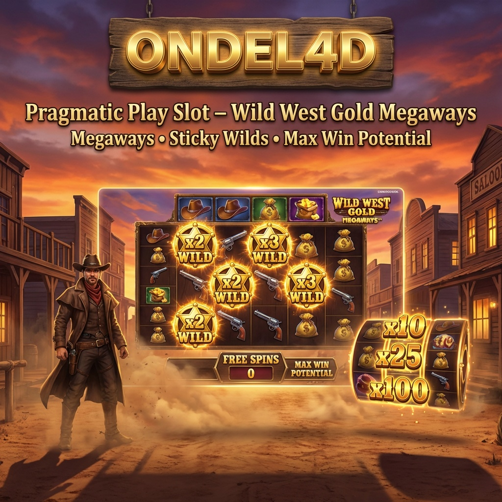 Wild West Gold Megaways Pragmatic Play di ONDEL4D: Duel Koboi dengan Ribuan Cara Menang